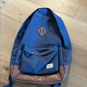 Herschel Supply Company Navy and Tan Backpack